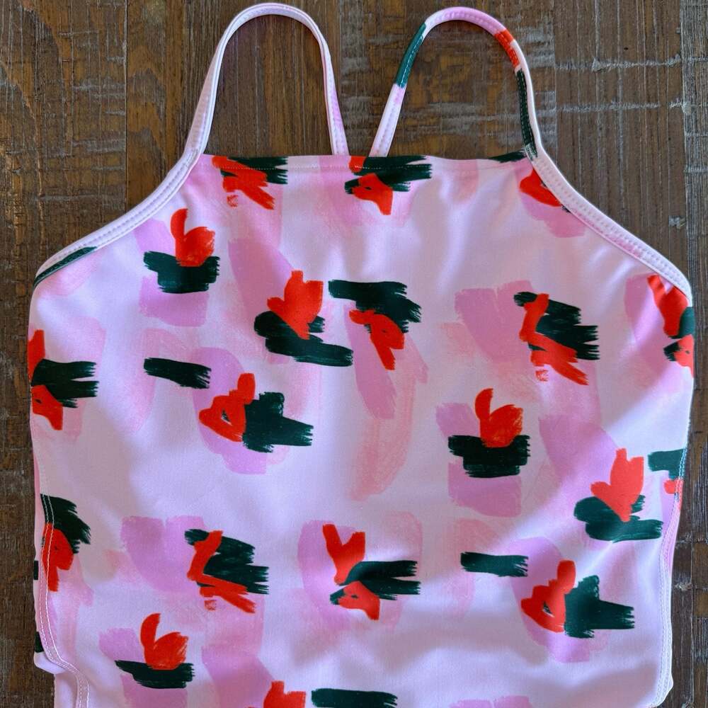 Albion Fit The Wave One Piece Swimsuit in Clementine, Size L - Picture 2 of 5